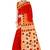 Pretty Featuring Orange Printed Cotton Bandhani Saree For Traditional Look