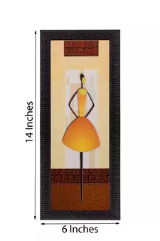 Abstract Lady Satin Matt Texture UV Art Painting