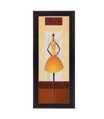 Abstract Lady Satin Matt Texture UV Art Painting