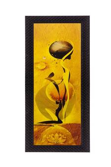 Abstract Lady Satin Matt Texture UV Art Painting