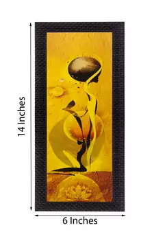 Abstract Lady Satin Matt Texture UV Art Painting