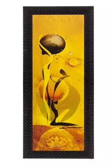 Abstract Lady Satin Matt Texture UV Art Painting