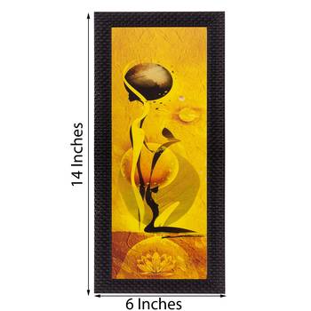 Abstract Lady Satin Matt Texture UV Art Painting 2