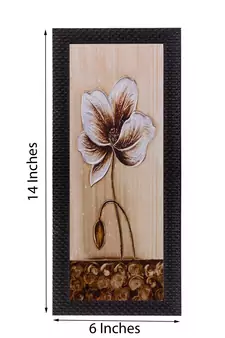 Floral Design Satin Matt Texture UV Art Painting