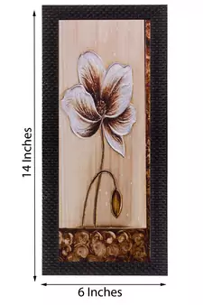 Floral Design Satin Matt Texture UV Art Painting