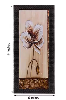 Floral Design Satin Matt Texture UV Art Painting