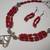 Coral Oxidized Necklace 002
