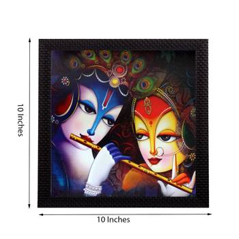 Radha Krishna Satin Matt Texture UV Art Painting 2