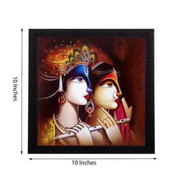 Radha Krishna Satin Matt Texture UV Art Painting 2