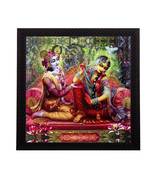 Radha Krishna Satin Matt Texture UV Art Painting
