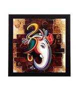 Ganesha Theme Satin Matt Texture UV Art Painting