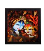 Radha Krishna Satin Matt Texture UV Art Painting