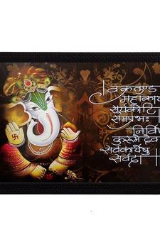 Lord Ganesha Satin Matt Texture UV Art Painting