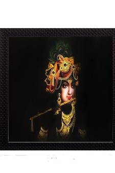 Lord Krishna Satin Matt Texture UV Art Painting