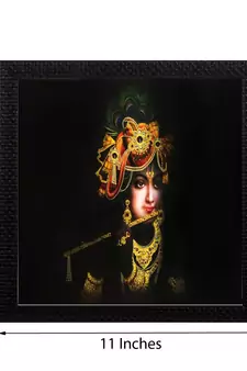 Lord Krishna Satin Matt Texture UV Art Painting