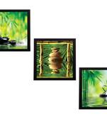 Set Of 3 Stones and Owner Satin Matt Texture UV Art Painting