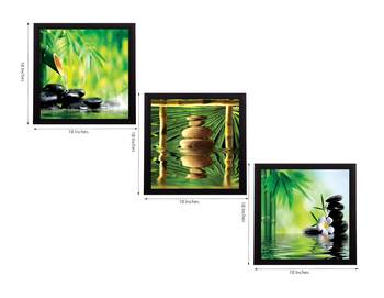 Set Of 3 Stones and Owner Satin Matt Texture UV Art Painting 2