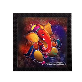 Lord Ganesha Satin Matt Texture UV Art Painting 1