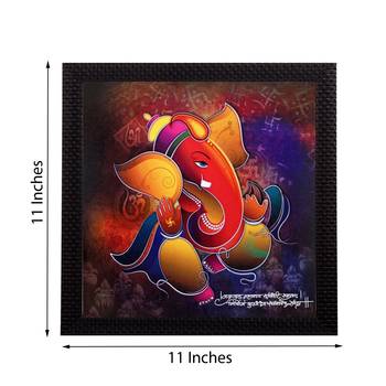 Lord Ganesha Satin Matt Texture UV Art Painting 2