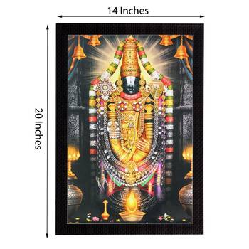Lord Balaji Satin Matt Texture UV Art Painting 2