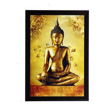 Meditating Beautiful Buddha Satin Matt Texture UV Art Painting 1