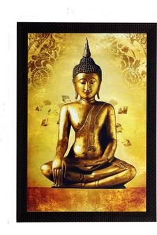Meditating Beautiful Buddha Satin Matt Texture UV Art Painting