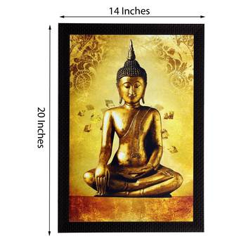 Meditating Beautiful Buddha Satin Matt Texture UV Art Painting 2