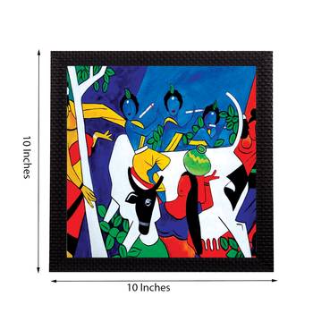 Mischievous Krishna Satin Matt Texture UV Art Painting 1