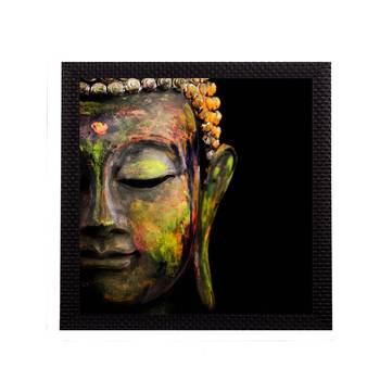 Enlightening Lord Buddha Satin Matt Texture UV Art Painting 1