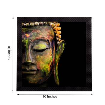 Enlightening Lord Buddha Satin Matt Texture UV Art Painting 2
