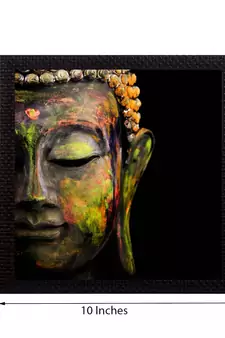 Enlightening Lord Buddha Satin Matt Texture UV Art Painting
