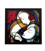 glorious Radha Krishna Satin Matt Texture UV Art Painting