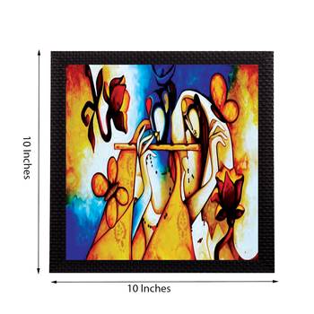 Great Lord Krishna Radha Satin Matt Texture UV Art Painting 2