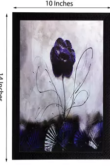 Set Of 3 Glossy Purple Satin Matt Texture UV Art Painting