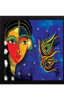 Beautiful Radha Satin Matt Texture UV Art Painting