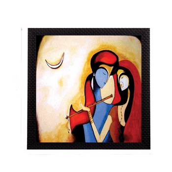 Divine Radha Krishna Satin Matt Texture UV Art Painting 1