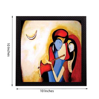 Divine Radha Krishna Satin Matt Texture UV Art Painting 2