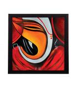 Powerful Lord Ganesha Satin Matt Texture UV Art Painting