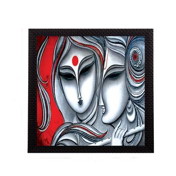 Divine Radha Krishna Satin Matt Texture UV Art Painting 1