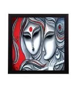 Divine Radha Krishna Satin Matt Texture UV Art Painting
