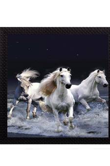 Running Horsesl Satin Matt Texture UV Art Painting