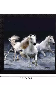 Running Horsesl Satin Matt Texture UV Art Painting