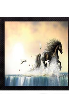 Powerful Horse Satin Matt Texture UV Art Painting
