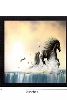 Powerful Horse Satin Matt Texture UV Art Painting