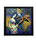 Divine Krishna Radha Satin Matt Texture UV Art Painting