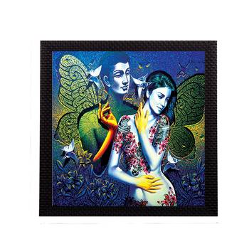 Beautiful Lady and Man Satin Matt Texture UV Art Painting 1