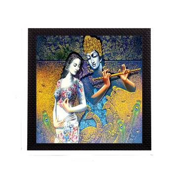 Divine Radha Krishna Satin Matt Texture UV Art Painting 1