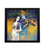 Divine Radha Krishna Satin Matt Texture UV Art Painting
