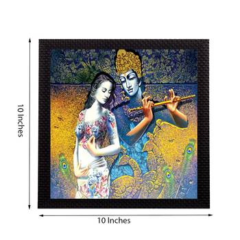 Divine Radha Krishna Satin Matt Texture UV Art Painting 2