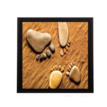 Foot Print Satin Matt Texture UV Art Painting 1